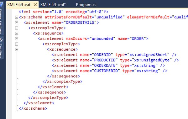 XSD of a XML2
